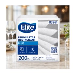 Alternative view of Servilletas Elite Hoja Simple 24 x 24 cm Pack 200 Unidades