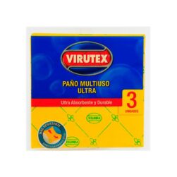 Paño Multiuso Virutex Tipo Danzarina 20x20 cm Pack 3 Unidades