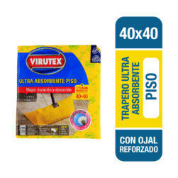 Trapero Virutex Ultra Absorbente Simple con Ojal 40x40 cm 1 Unidad