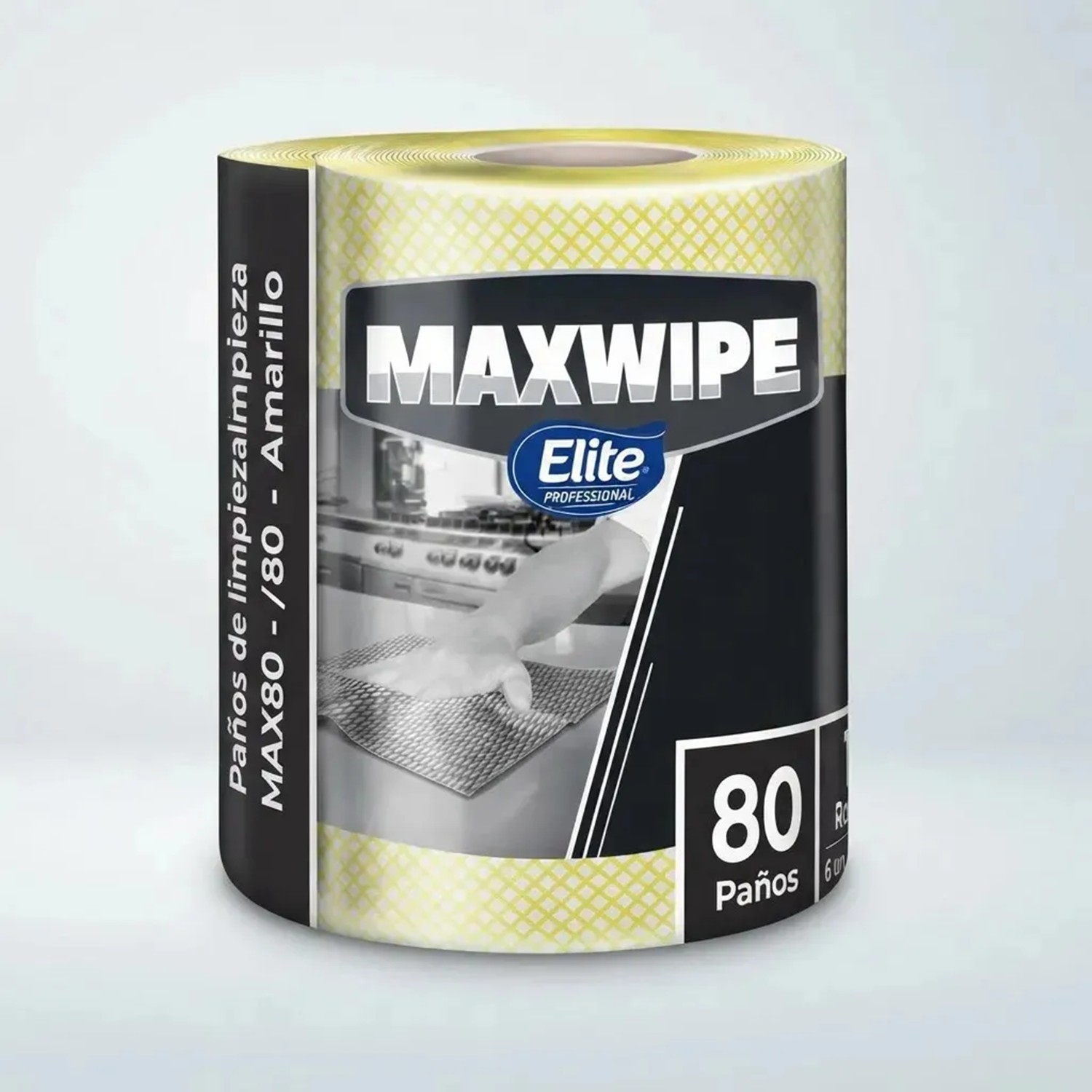Paño Reutilizable Elite Maxwipe Max 80 Amarillo 80 Hojas - Imagen 2