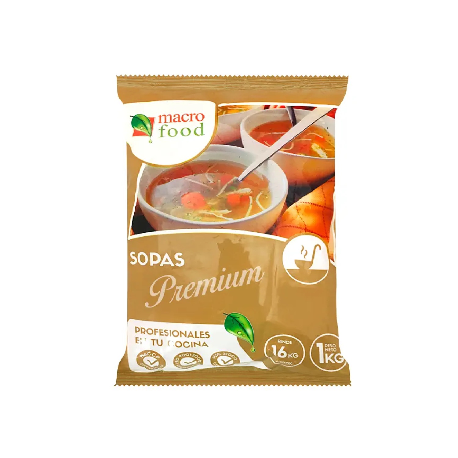 Sopa de Carne con Arroz Macrofood Premium Bolsa 1 kg