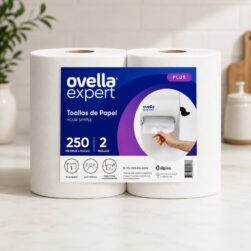 Alternative view of Toalla de Papel Ovella Hoja Simple de 250 mts 2 Unidades