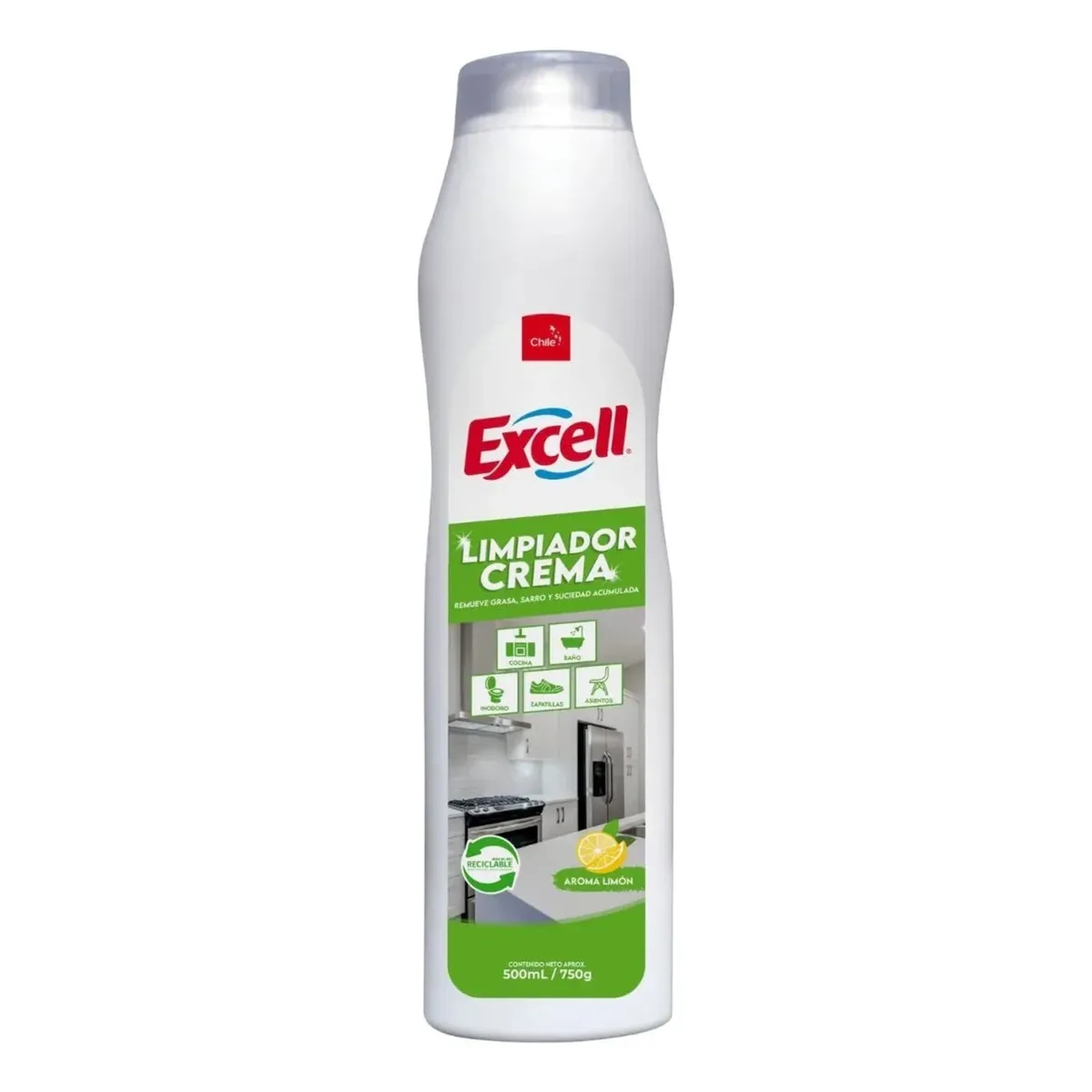 Limpiador en Crema Excell Limón 750 g 1 Unidad