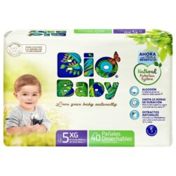 Pañal Desechable Biobaby Talla XG Pack 40 Unidades