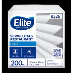 Alternative view of Servilleta Desechable Elite Hoja Simple 30x33 cm Pack 200 Hojas