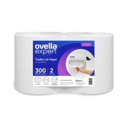 Toalla Papel Ovella Plus Hoja Simple 300 Metros Pack 2 Rollos