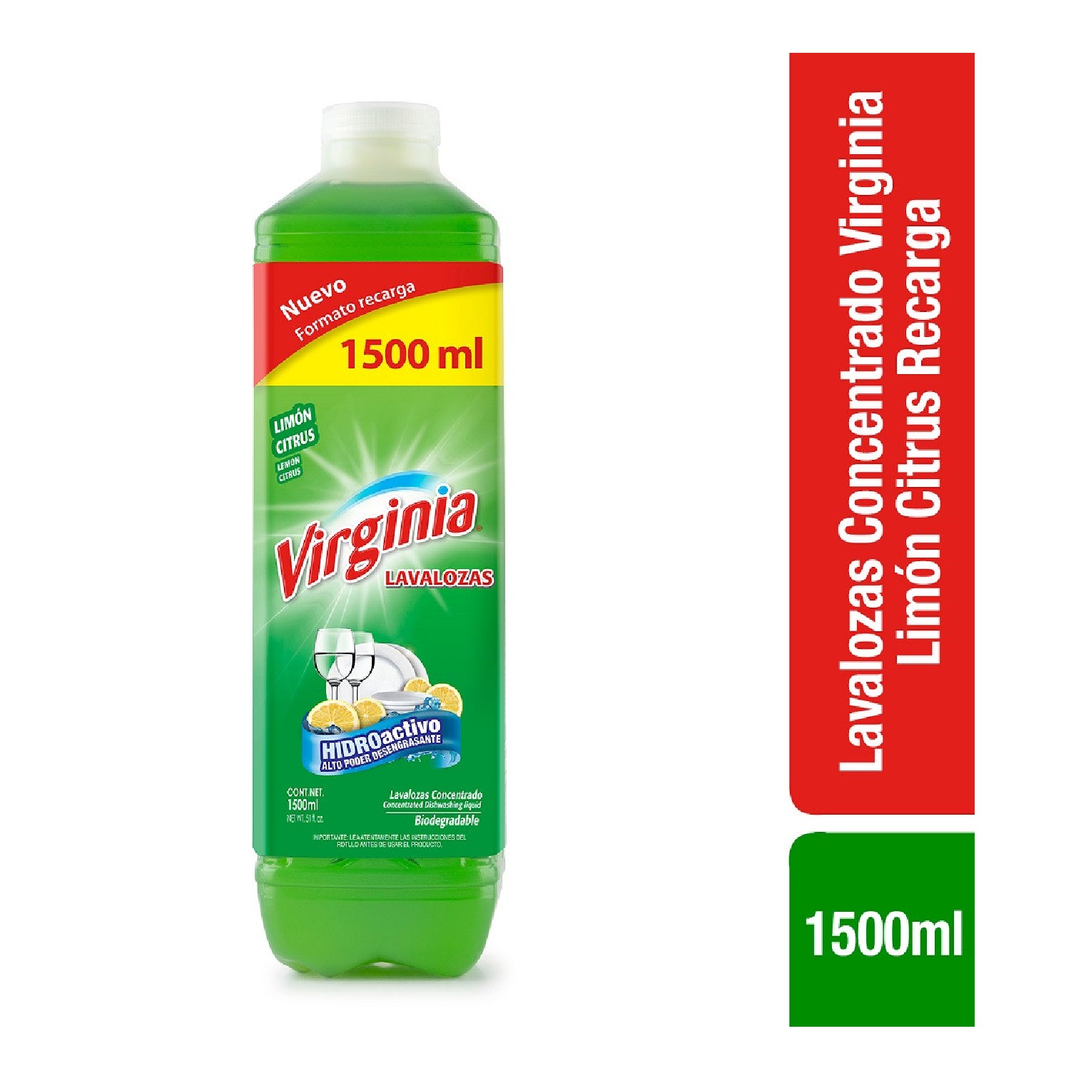 Lavaloza Virginia Limón Citrus 1,5 L